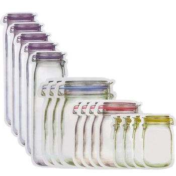 70 Pcs Mason Jar Bags Snack Sandwich Bags Reusable Airtight Seal Storage Bags Food Bags for Travel Camping Picnic
70 Pcs Mason Jar Bags Snack Sandwich Bags Reusable Airtight Seal Storage Bags Food Bags for Travel Camping Picnic