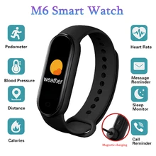 M6 Smart Watch Bracelet Bluetooth Fitness Bracelet Sport Tracking Smartwatch Color Screen SmartBand For IOS Xiaomi Android Phone
M6 Smart Watch Bracelet Bluetooth Fitness Bracelet Sport Tracking Smartwatch Color Screen SmartBand For IOS Xiaomi Android Phone