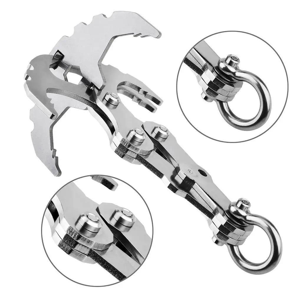 High Performance Gravity Hook Multifunctional Stainless Steel Survival Folding Tackle Hook Rock Climbing Heavy Claw Flying Tiger
High Performance Gravity Hook Multifunctional Stainless Steel Survival Folding Tackle Hook Rock Climbing Heavy Claw Flying Tiger
