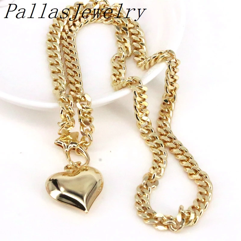 5Pcs, Gold Color necklace link chain heart pendant necklace fashion jewelry women accessories
5Pcs, Gold Color necklace link chain heart pendant necklace fashion jewelry women accessories