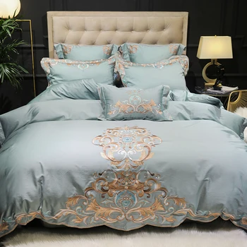 Luxury Gold Royal Embroidery 100S Egyptian Cotton Blue Pink European Palace Bedding Set Duvet Cover Bed sheet/Linen Pillowcases
Luxury Gold Royal Embroidery 100S Egyptian Cotton Blue Pink European Palace Bedding Set Duvet Cover Bed sheet/Linen Pillowcases