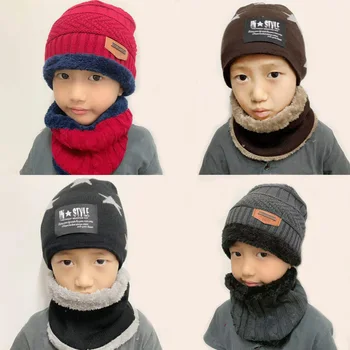 2Pcs Kids Knitted Hat Autumn Winter Protection Children's Skullies Beanies Boys Girls Outdoor Sport Cap Scarf Set F13697CH
2Pcs Kids Knitted Hat Autumn Winter Protection Children's Skullies Beanies Boys Girls Outdoor Sport Cap Scarf Set F13697CH