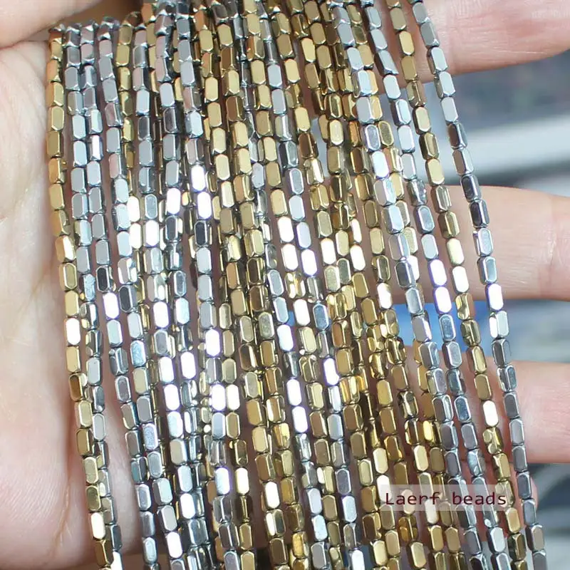 

Faceted Natural 2x4mm Hematite Rectangle beads 95pcs per strand ,For DIYJewelry making! Mixed wholesale for all items !