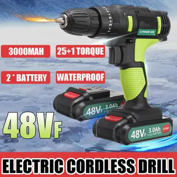 2 In 1 Electric Drill 48VF 2-Speed Cordless Waterproof Electric Screwdriver 25+1 Torque Power Tools With Rechargeable Battery
2 In 1 Electric Drill 48VF 2-Speed Cordless Waterproof Electric Screwdriver 25+1 Torque Power Tools With Rechargeable Battery