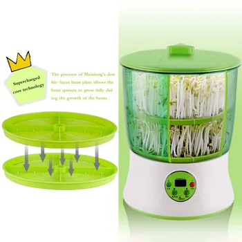 Planting Bean Sprouts Machine Home Intelligent Large Capacity Germination Automatic Planter Nursery pot Planting Tool 220V
Planting Bean Sprouts Machine Home Intelligent Large Capacity Germination Automatic Planter Nursery pot Planting Tool 220V