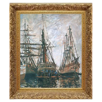 Claude Monet Boats on Rapair oil painting reproduction, Framed oil on canvas with antique look, Luxury wooden frame
Claude Monet Boats on Rapair oil painting reproduction, Framed oil on canvas with antique look, Luxury wooden frame