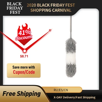 Cleanhome Microfiber Telescoping Duster, 100" Extendable, Scratch-Resistant Cover, Stainless Steel Pole, Bendable Head, Washable
Cleanhome Microfiber Telescoping Duster, 100" Extendable, Scratch-Resistant Cover, Stainless Steel Pole, Bendable Head, Washable