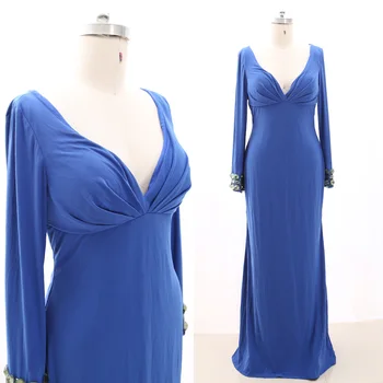 MACloth Blue Sheath V Neck Floor-Length Long Crystal Jersey Prom Dresses Dress XXL 267871 Clearance
MACloth Blue Sheath V Neck Floor-Length Long Crystal Jersey Prom Dresses Dress XXL 267871 Clearance