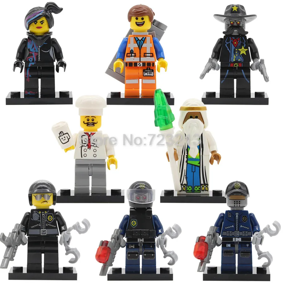 Single Sale Fun Figure Emmet Wyldstyle Sheriff Gordon Zola Robo SWAT Vitruvius Building Blocks Model Bricks Toy Gifts
Single Sale Fun Figure Emmet Wyldstyle Sheriff Gordon Zola Robo SWAT Vitruvius Building Blocks Model Bricks Toy Gifts