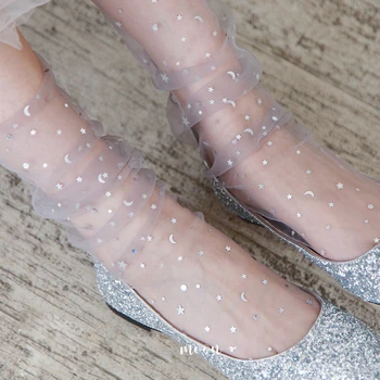 10 Pairs Pack Mesh Fishnet Women Socks Harajuku Summer Transparent Moon Star Frilly Sock
10 Pairs Pack Mesh Fishnet Women Socks Harajuku Summer Transparent Moon Star Frilly Sock
