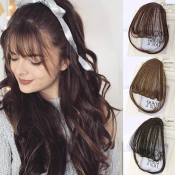 AILIADE Short Front Neat Bangs Fake Fringe Clip In Hair Extensions With High Temperature Synthetic Fiber Black Brown Blonde
AILIADE Short Front Neat Bangs Fake Fringe Clip In Hair Extensions With High Temperature Synthetic Fiber Black Brown Blonde