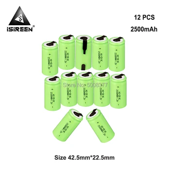 2500mAh 1.2V SC Ni-CD Rechargeable Battery Cells DIY Electric Battery Packs Subc Ni CD Accumulator Electronic Toys Flashlight
2500mAh 1.2V SC Ni-CD Rechargeable Battery Cells DIY Electric Battery Packs Subc Ni CD Accumulator Electronic Toys Flashlight