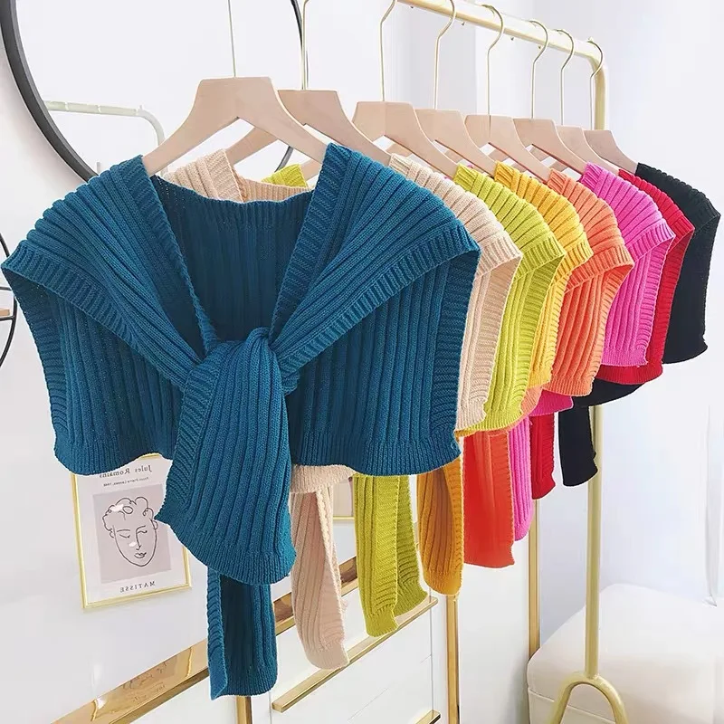 Fake Collars for Women Necklace Shirt Blouse Flase Collar Autumn Knitted Shoulder Shawl Scarf Neck Guard Detachable Collar
Fake Collars for Women Necklace Shirt Blouse Flase Collar Autumn Knitted Shoulder Shawl Scarf Neck Guard Detachable Collar