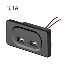 Car Charger Dual USB Output Ports Power Sockets 3.1A Charging Spare Parts Accessories For Camper Van RV Caravan Motorhome
Car Charger Dual USB Output Ports Power Sockets 3.1A Charging Spare Parts Accessories For Camper Van RV Caravan Motorhome