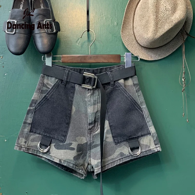 Woman Shorts Cotton High Waist A-line Wide-leg Loose Short Jeans 2020 Summer Pockets Female Sexy Camouflage Denim Shorts
Woman Shorts Cotton High Waist A-line Wide-leg Loose Short Jeans 2020 Summer Pockets Female Sexy Camouflage Denim Shorts