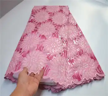 Pink Organza Lace Fabrics High Quality African Sequins Lace Fabric Hollow Design French Net Lace With Sequins 5 Yards PSA976-1 
Pink Organza Lace Fabrics High Quality African Sequins Lace Fabric Hollow Design French Net Lace With Sequins 5 Yards PSA976-1