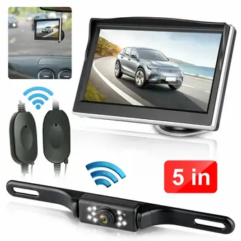 Wireless Car Backup Camera Rear View HD Parking System Night Vision 5 Inch Monitor Monitor Car Rear View Camera
Wireless Car Backup Camera Rear View HD Parking System Night Vision 5 Inch Monitor Monitor Car Rear View Camera