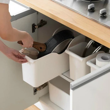 Kitchen Useful Special Storage Box Pulley Pot Cover Plastic Shelf Kitchenware White Storage Box Spice Plate Rack Storage Shelf
Kitchen Useful Special Storage Box Pulley Pot Cover Plastic Shelf Kitchenware White Storage Box Spice Plate Rack Storage Shelf
