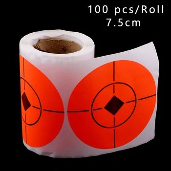 100 Pcs/Roll Sticky Fluorescent Splash Target Stickers For Archery Practice 7.5cm Adhesive Reactivity Shoot Target Aim
100 Pcs/Roll Sticky Fluorescent Splash Target Stickers For Archery Practice 7.5cm Adhesive Reactivity Shoot Target Aim