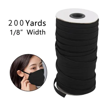Mask Elastic Band Rubber Rope Ear Hanging Rope Elastic Bands for Face 1/8” Width Mask Width Elastic Cord for Crafts Elastic Rope 
Mask Elastic Band Rubber Rope Ear Hanging Rope Elastic Bands for Face 1/8” Width Mask Width Elastic Cord for Crafts Elastic Rope