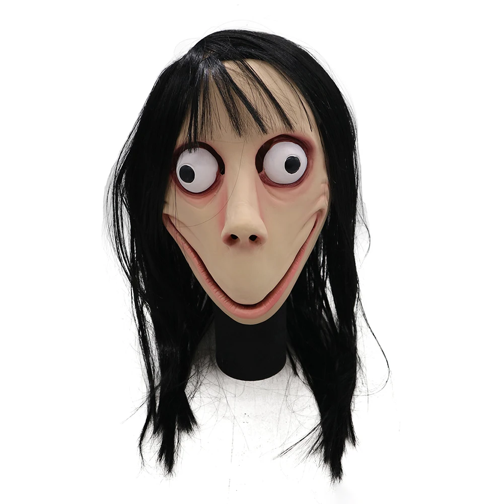 Halloween Scary Mask Big Eye Long Wigs Party Favor Full Face Hacking Game Horror Latex Mask Horror Momo Masks Party Decoration 
Halloween Scary Mask Big Eye Long Wigs Party Favor Full Face Hacking Game Horror Latex Mask Horror Momo Masks Party Decoration