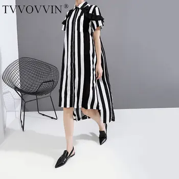 Europe Striped Plus Size Dress Fashion 2020 Spring Summer Irregular Single Breast Goddess Fan Minority Casual Style Dress M8AO
Europe Striped Plus Size Dress Fashion 2020 Spring Summer Irregular Single Breast Goddess Fan Minority Casual Style Dress M8AO