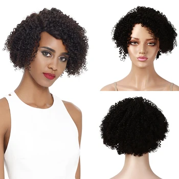 Sleek Curly Human Hair Wig 150% Density Jerry Curl Left Side Wigs Fast Shipping Refresh 8 Inch Short Natural Color Pixie Cut Wig
Sleek Curly Human Hair Wig 150% Density Jerry Curl Left Side Wigs Fast Shipping Refresh 8 Inch Short Natural Color Pixie Cut Wig