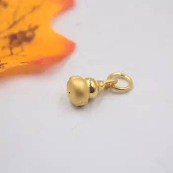Solid 24K Yellow Gold Pendant 3D Craft Little Gourd Calabash Pendant Weight 0.5-1g Size 17x7mm Stamp: 999 
Solid 24K Yellow Gold Pendant 3D Craft Little Gourd Calabash Pendant Weight 0.5-1g Size 17x7mm Stamp: 999