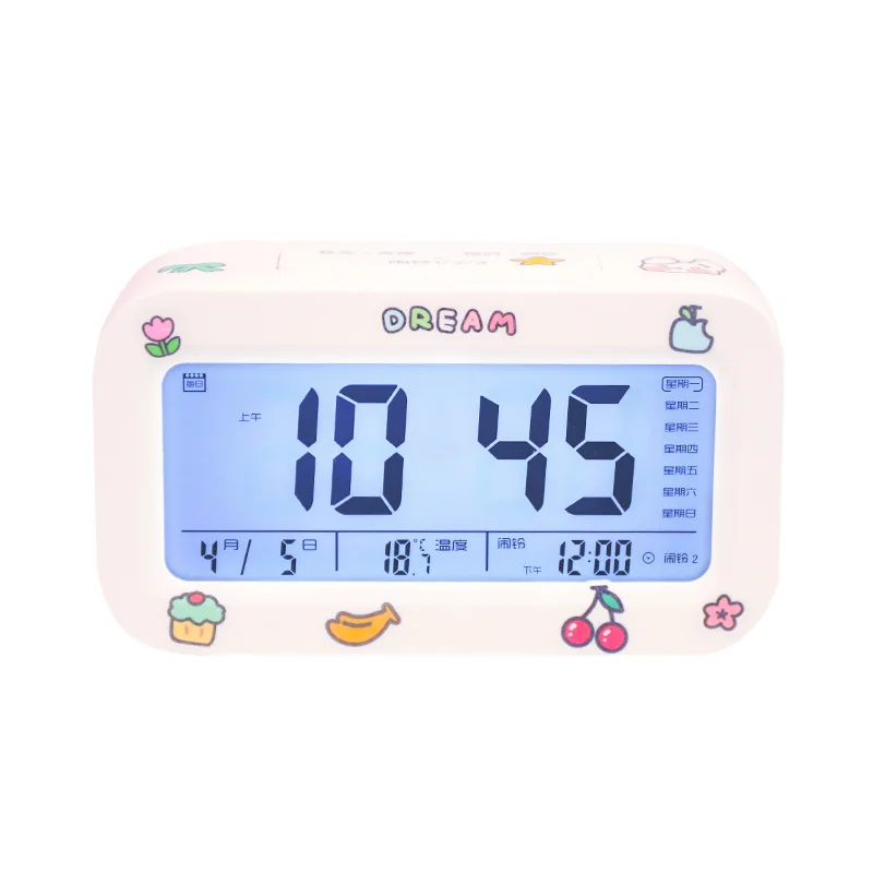 Alarm Clock Digital Smart Cute Electronic Simple Desktop Ornaments Bedside Wake Up Digital Led Clocks Usb Charging Snooze Gift B 
Alarm Clock Digital Smart Cute Electronic Simple Desktop Ornaments Bedside Wake Up Digital Led Clocks Usb Charging Snooze Gift B