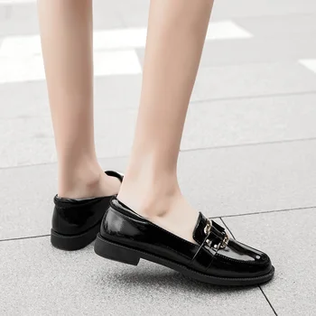 MALEMONKEY 012903 Ladies Women Shoes Flats Metal Decoration 2020 Fashion Female Loafers Platform Slip On Solid Black Women Shoes
MALEMONKEY 012903 Ladies Women Shoes Flats Metal Decoration 2020 Fashion Female Loafers Platform Slip On Solid Black Women Shoes