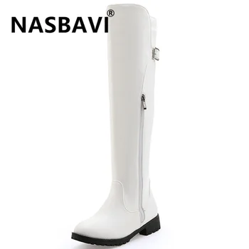 NASBAVI 2019 new PU Leather Women Long Boots Riding Casual Belt Buckle Zipper Autumn Winter Thigh High Loose bare Boots
NASBAVI 2019 new PU Leather Women Long Boots Riding Casual Belt Buckle Zipper Autumn Winter Thigh High Loose bare Boots