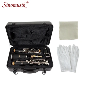 Aiersi Clarinet ABS 17 Key bB Flat Soprano Binocular Clarinet with Cleaning Cloth Gloves Case Woodwind Instrument
Aiersi Clarinet ABS 17 Key bB Flat Soprano Binocular Clarinet with Cleaning Cloth Gloves Case Woodwind Instrument