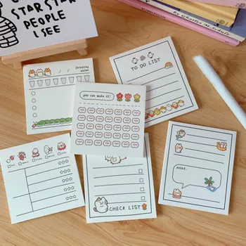 1 Pcs Cartoon Rabbit Cat Bear Sticky Notes Student Weekly Month To Do List Planner Stickers Memo Pads School Korean Stationery
1 Pcs Cartoon Rabbit Cat Bear Sticky Notes Student Weekly Month To Do List Planner Stickers Memo Pads School Korean Stationery