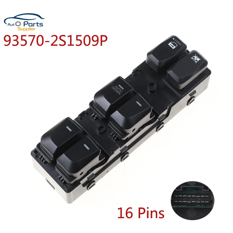 16-контактный переключатель электростеклоподъемника 93570-2S1509P 93570 2S15 0 для 2006-2009 Hyundai Tucson Главный переключатель управления 935702S1509P
16-контактный переключатель электростеклоподъемника 93570-2S1509P 93570 2S15 0 для 2006-2009 Hyundai Tucson Главный переключатель управления 935702S1509P