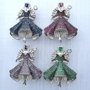 1 Pc 44x54mm CZ Micro Pave Mixed Color Princess Pendant Jewelry Connector
1 Pc 44x54mm CZ Micro Pave Mixed Color Princess Pendant Jewelry Connector