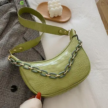 Alligator Pattern Crossbody Bags Women Crescent-Shaped PU Leather Female Fashion Solid Color Shoulder Satchel Pouch
Alligator Pattern Crossbody Bags Women Crescent-Shaped PU Leather Female Fashion Solid Color Shoulder Satchel Pouch