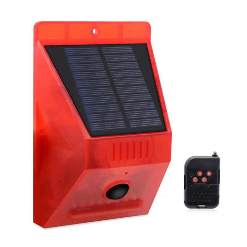 Solar Strobe Alarm Motion Detector with Remote Control Siren Multipurpose for Home Farm Chair Villa Security Device
Solar Strobe Alarm Motion Detector with Remote Control Siren Multipurpose for Home Farm Chair Villa Security Device