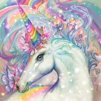 DIY 5D Diamond Painting Cute Unicorn Cross Stitch Kits Mosaic Picture of Rhinestones Full Suqare Round Diamond Embroidery Animal
DIY 5D Diamond Painting Cute Unicorn Cross Stitch Kits Mosaic Picture of Rhinestones Full Suqare Round Diamond Embroidery Animal