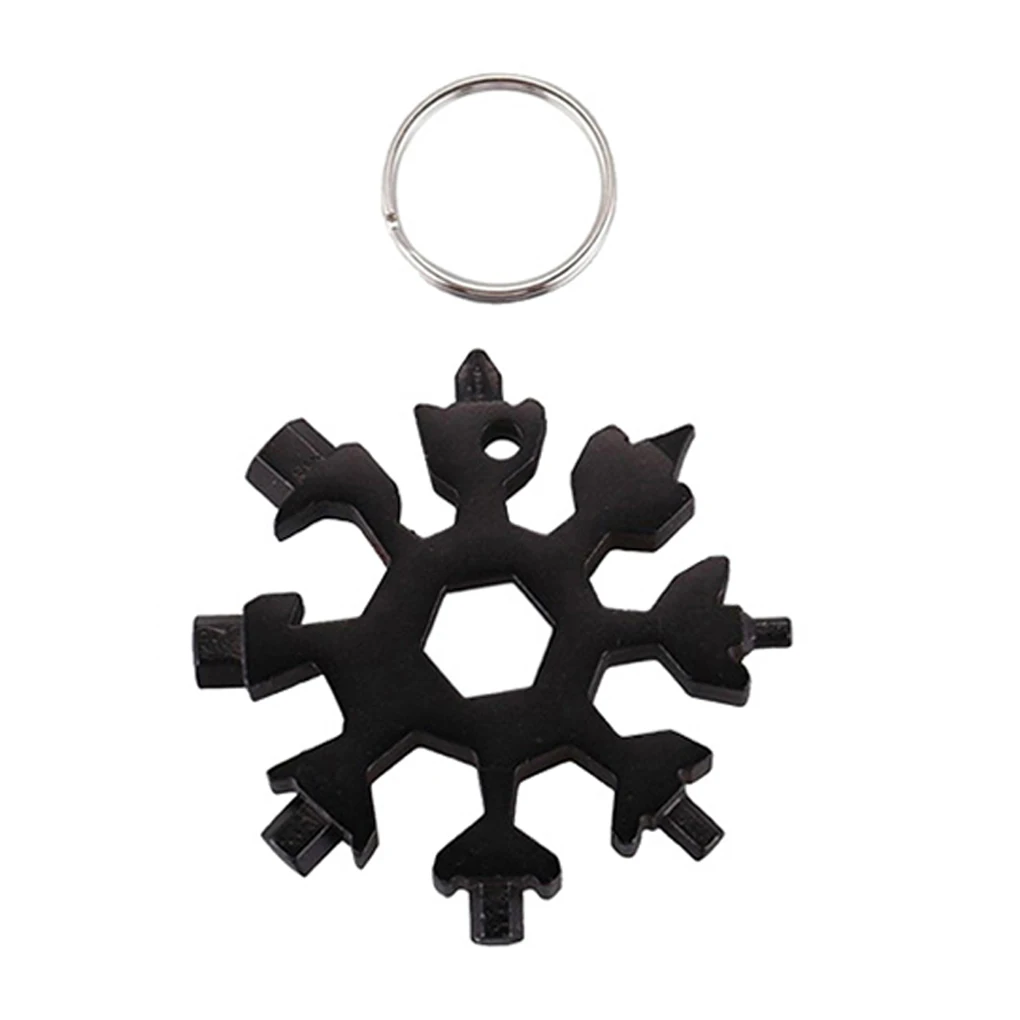 Multi-functional Snowflake Wrench Tool 18 in 1 Portable Aluminum Alloy Mini Screwdriver Keychain Corkscrew Hand Tools
Multi-functional Snowflake Wrench Tool 18 in 1 Portable Aluminum Alloy Mini Screwdriver Keychain Corkscrew Hand Tools