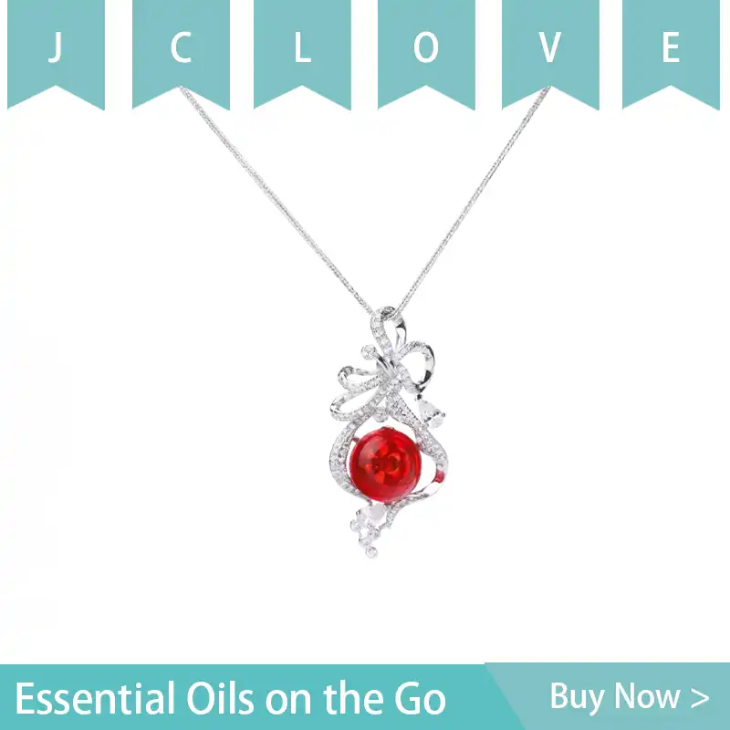 silver zirconia chain necklace essential oils for aromatherapy