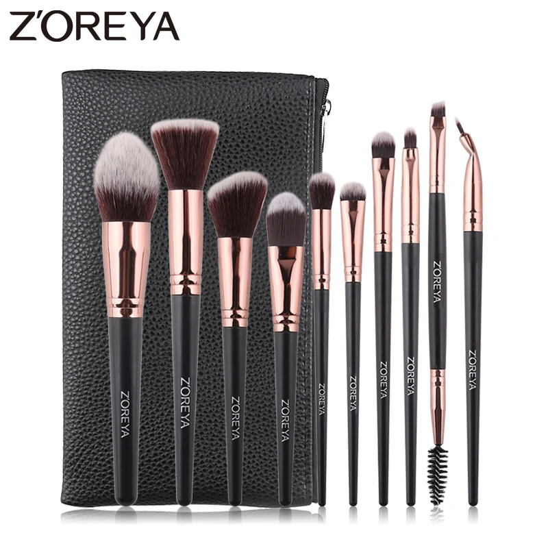 ZOREYA 10Pcs Professional Makeup Brushes Super Soft Synthetic Hair Make Up Brush Set Eyeliner Powder Foundation Cosmetic Kit
ZOREYA 10Pcs Professional Makeup Brushes Super Soft Synthetic Hair Make Up Brush Set Eyeliner Powder Foundation Cosmetic Kit