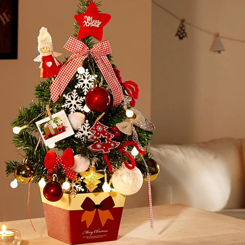 christmas decoration tree desktop mini tree 45cm christmas tree