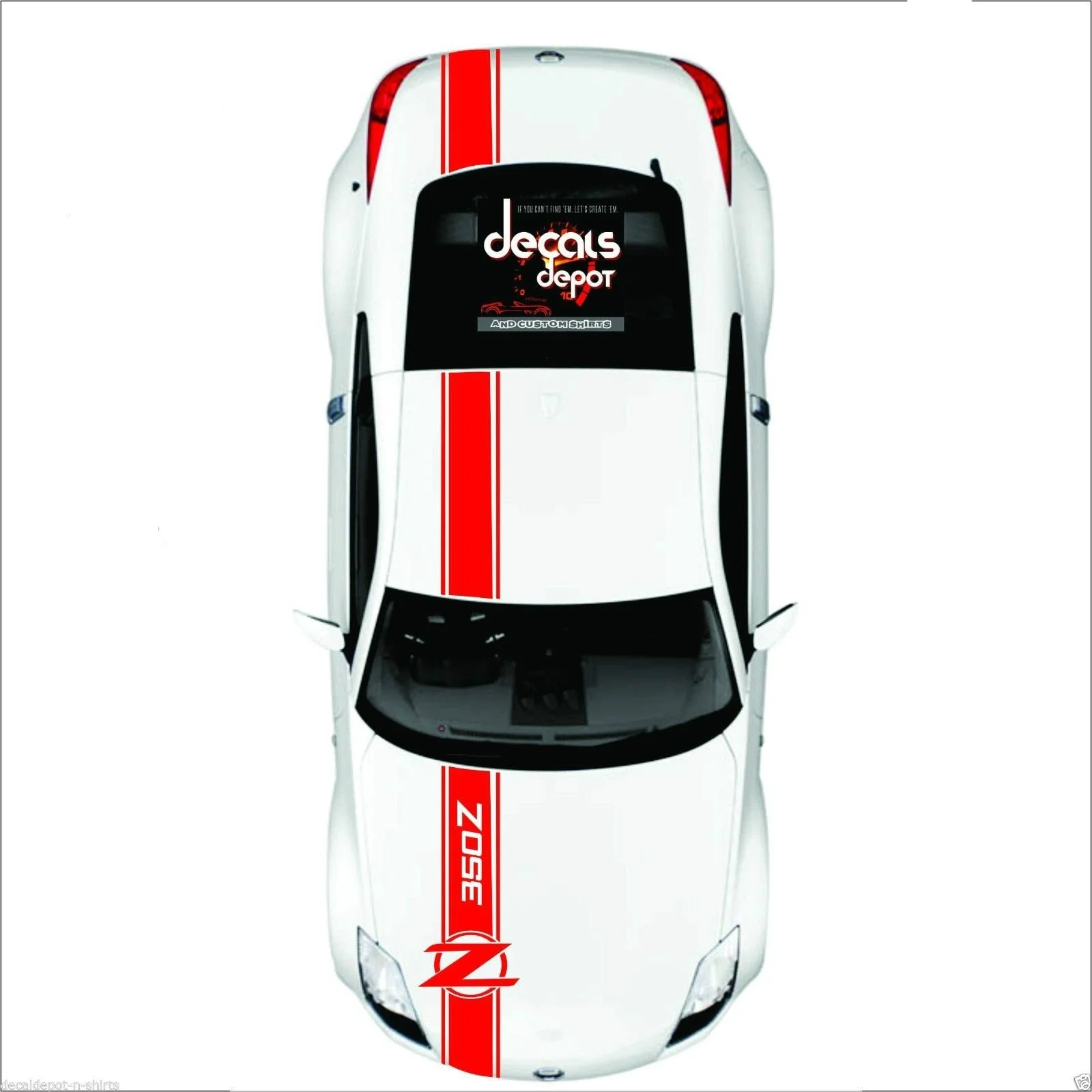 For 3Pcs Whole Body Stripes Fits NISSAN 350Z and 370Z From Hood, Roof Top and Rear
For 3Pcs Whole Body Stripes Fits NISSAN 350Z and 370Z From Hood, Roof Top and Rear