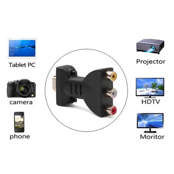AV Digital Signal HDMI To 3 RGB RCA Female 720P 1080P Video Audio Adapter AV Component Converter for HDTV DVD TV Projector
AV Digital Signal HDMI To 3 RGB RCA Female 720P 1080P Video Audio Adapter AV Component Converter for HDTV DVD TV Projector