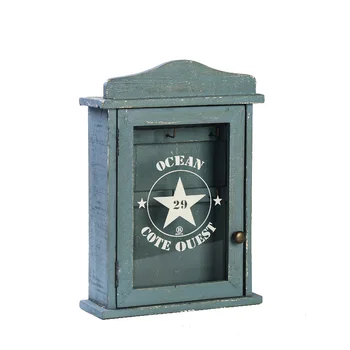 decorative shabby chic wood wall hanging key box 
decorative shabby chic wood wall hanging key box