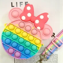 Pop It Fidget Toys Push Bubble Rainbow Disney Minnie Coin Purse Wallet Lady Bag Silica Simple Dimple Crossbody Bag for Girl Gift
Pop It Fidget Toys Push Bubble Rainbow Disney Minnie Coin Purse Wallet Lady Bag Silica Simple Dimple Crossbody Bag for Girl Gift