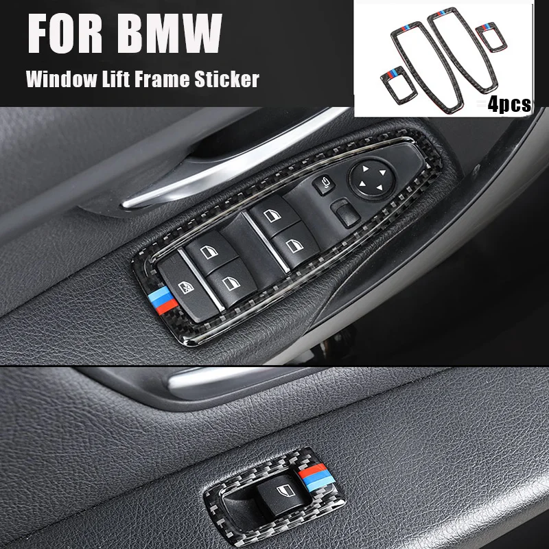 Carbon fiber Window Lift Button Frame Trim Car sticker for BMW 320li 328li f10 f30 f35 GT 3 Series Car Interior Sticker
Carbon fiber Window Lift Button Frame Trim Car sticker for BMW 320li 328li f10 f30 f35 GT 3 Series Car Interior Sticker