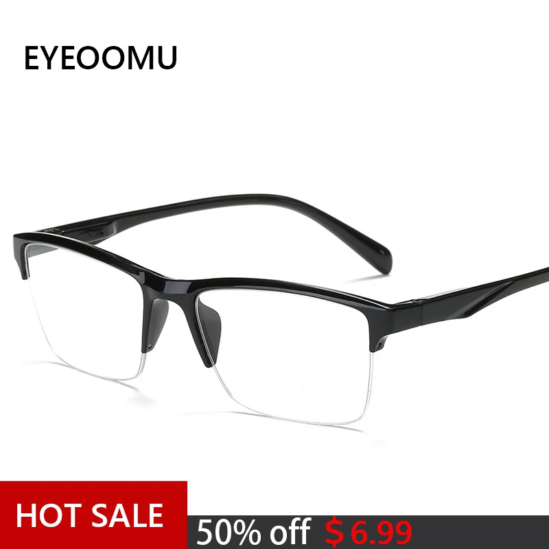 EYEOOMU Oversized Half Rim Reading Glasses For Men Presbyopia PC Frame Resin Lens Women Readers Eyeglasses Magnifier 0.75 To 4.0
EYEOOMU Oversized Half Rim Reading Glasses For Men Presbyopia PC Frame Resin Lens Women Readers Eyeglasses Magnifier 0.75 To 4.0