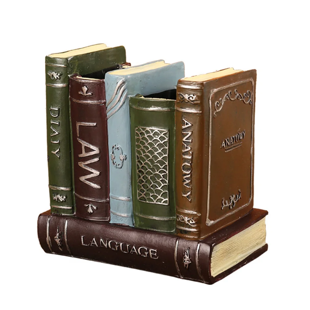 Vintage Practical Multifunction Home Resin Office Book Shape Durable Sundries Storage Pen Holder Two Compartment Decoration Desk
Vintage Practical Multifunction Home Resin Office Book Shape Durable Sundries Storage Pen Holder Two Compartment Decoration Desk