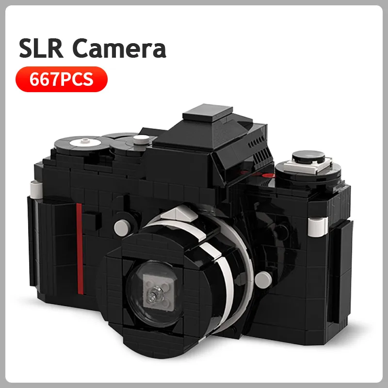 DIY Small Particle Creative Building Block MOC-33249 SLR Camera Model Assembly Kids Educational Bricks Toys Birthday Xmas Gift
DIY Small Particle Creative Building Block MOC-33249 SLR Camera Model Assembly Kids Educational Bricks Toys Birthday Xmas Gift